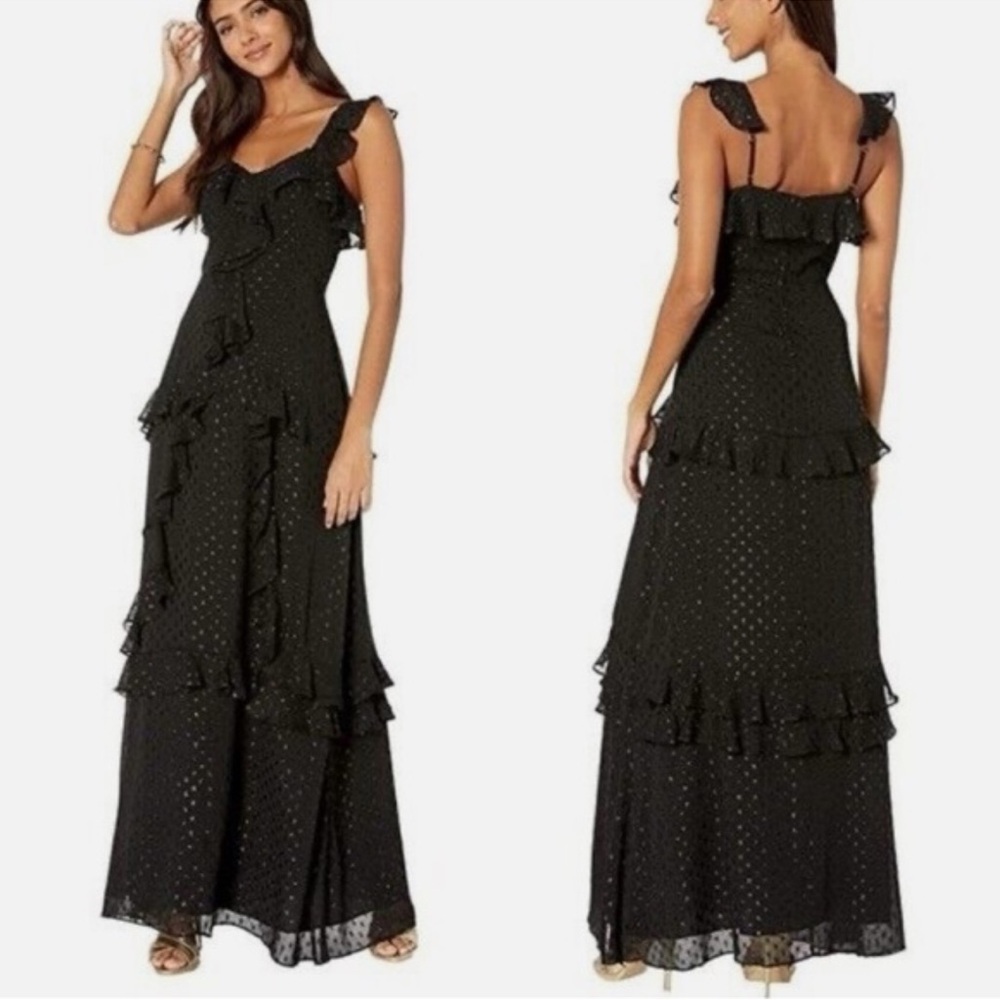 LILLY PULITZER Riland Tiered Ruffle Maxi Dress Size 00 *LIKE NEW*